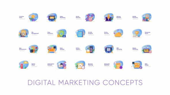 Digital Marketing Concepts - VideoHive 26150417