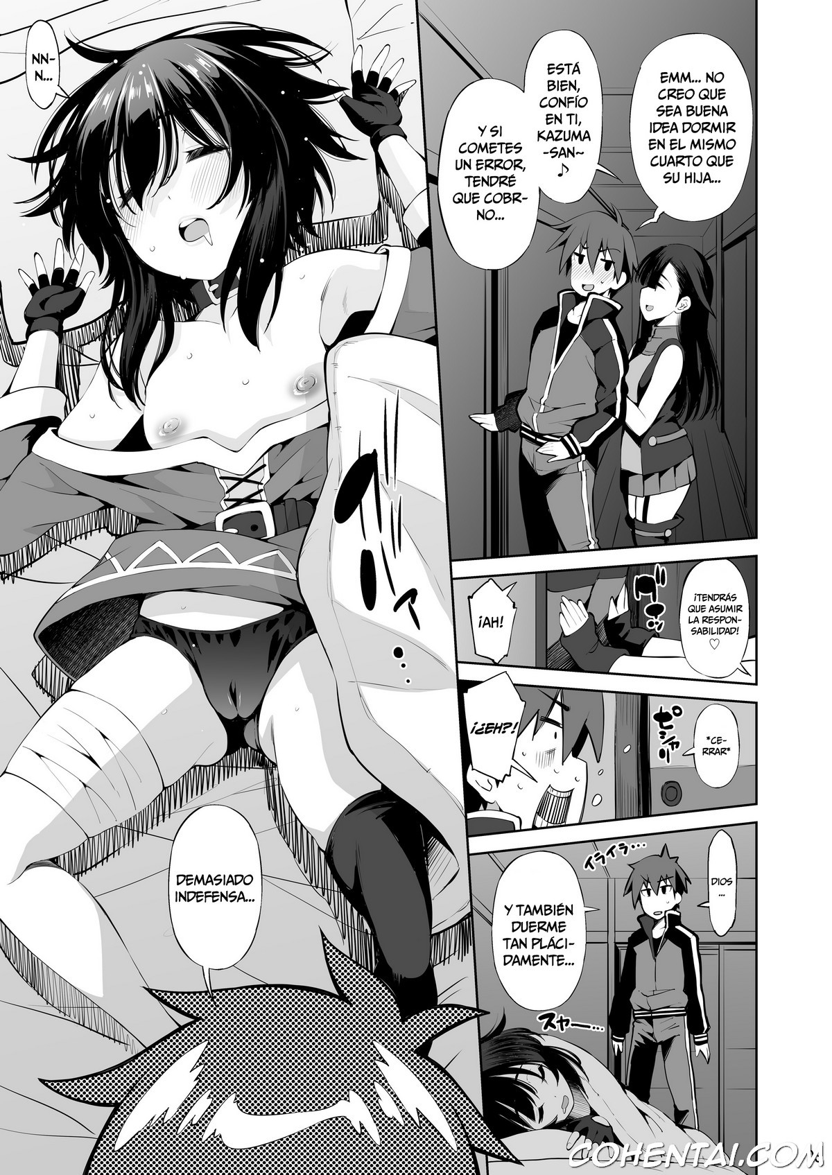 Kono Iyarashii Shimai ni Saimin o! (Kono Subarashii Sekai ni Syukufuku o!) xxx comics manga porno doujin hentai español sexo Kazuma Satou Komekko Kono Subarashii Sekai ni Syukufuku o! Megumin