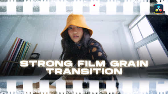 Strong Film Grain Transitions Davinci Resolve - VideoHive 50630763