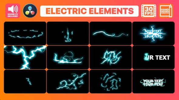 Flash FX Electric Elements And - VideoHive 34054073
