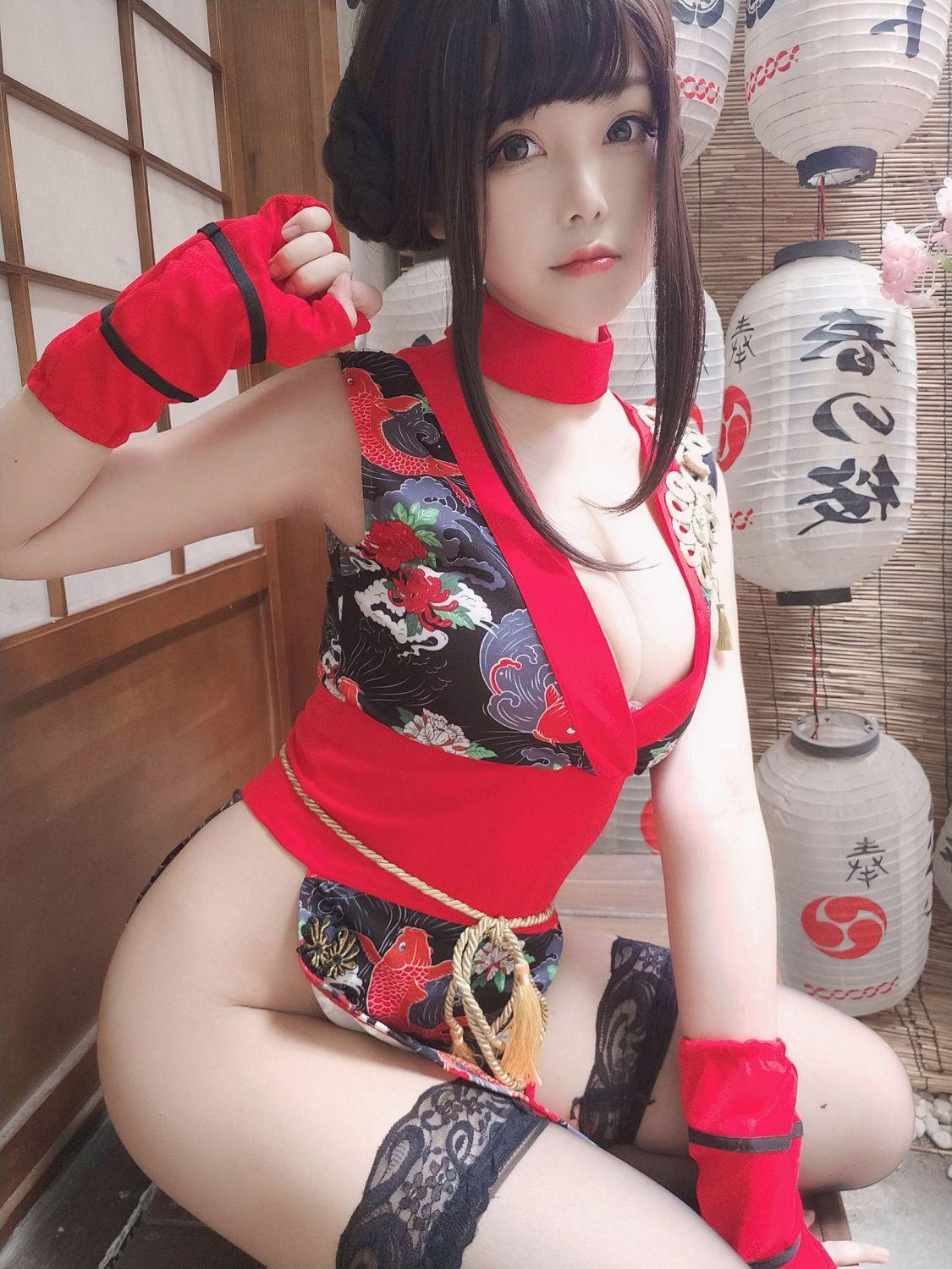 [福利女神cosplay] 蜜汁猫裘 - 红武士(33)