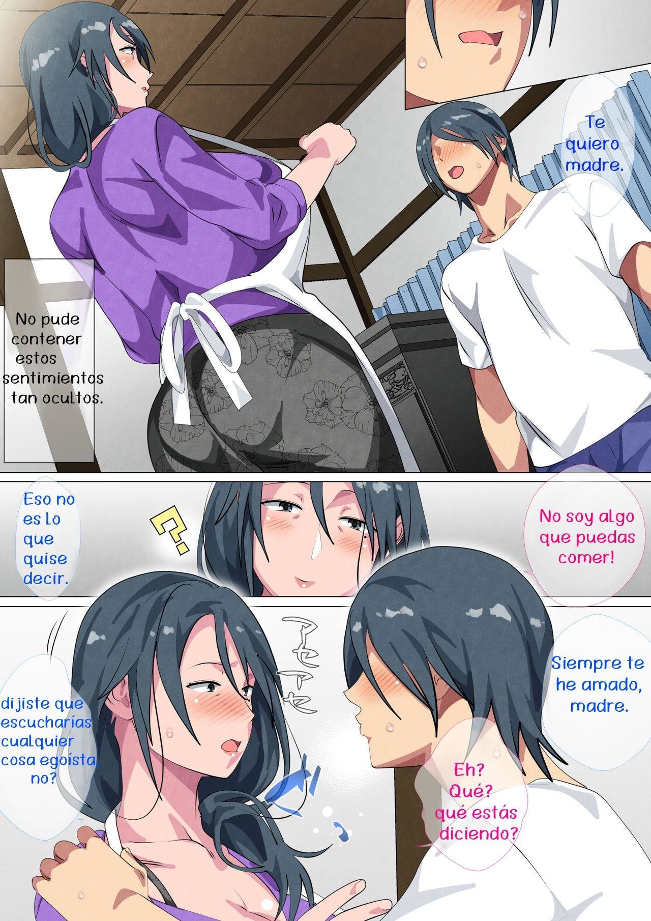 [Circle spice] Miboujin no Haha - Sayoko Yojouhan ni Sumu Oyako no Koubi Kiroku (Spanish)