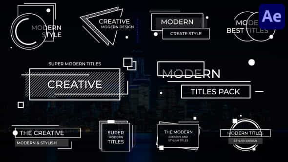 Creative Modern Titles - VideoHive 39184601