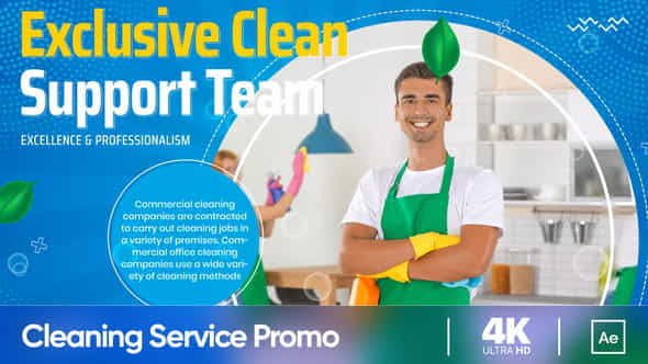 Cleaning Service Promo - VideoHive 33649272