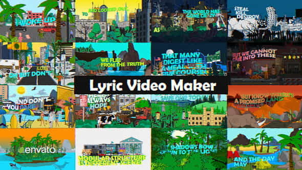 Lyric Video Maker - VideoHive 38841553