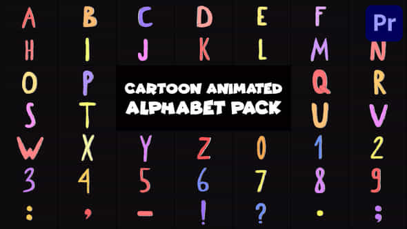 Cartoon Animated Alphabet For Premiere Pro - VideoHive 53914504