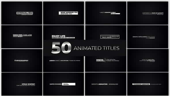 Animated Titles - VideoHive 38318253