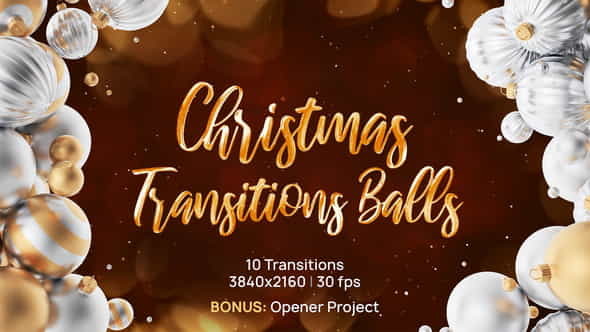 2 in 1 Christmas Transitions - VideoHive 23002091