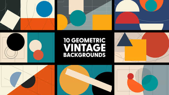 Geometric Vintage Backgrounds - VideoHive 50474432