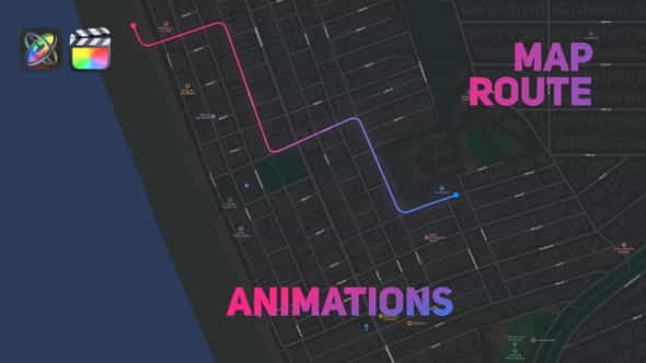 Map Route Animations - VideoHive 33087877