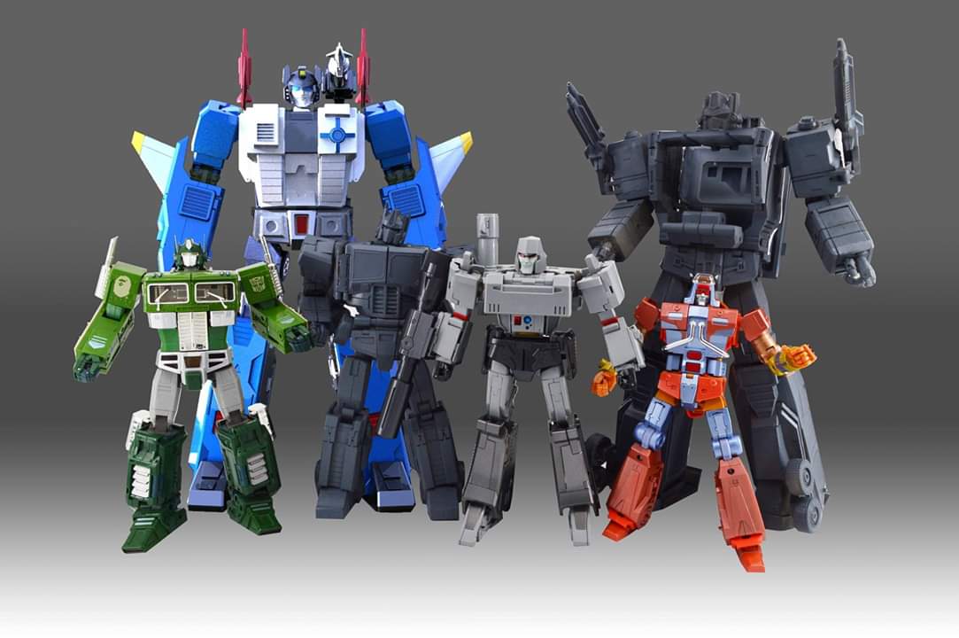 [KFCtoys] Produit Tiers - P-14 Raijin + P-15 Grand Raijin + P-16 Raiju - aka Ginrai (Powermaster Optimus Prime/Optimus Primus) + Remorque + Godbomber= God Ginrai (TF Masterforce) UVL8zyGz_o