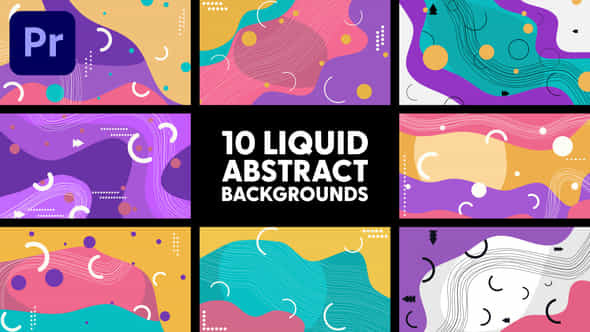Liquid Abstract Backgrounds - VideoHive 50474242