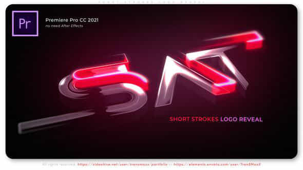 Short Strokes Logo Reveal - VideoHive 52793845