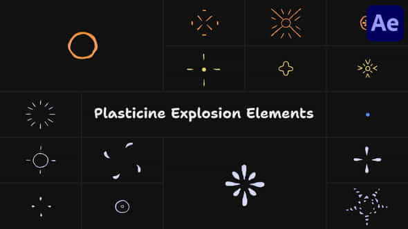 Plasticine Explosion Elements After Effects - VideoHive 53713590