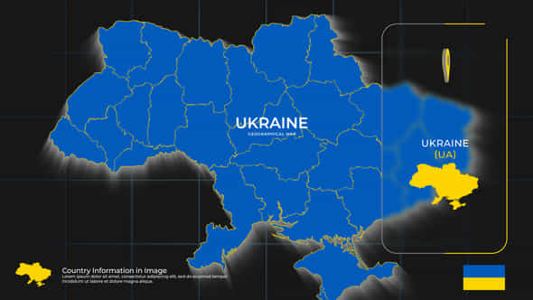 Ukraine Map Promo - VideoHive 39593908