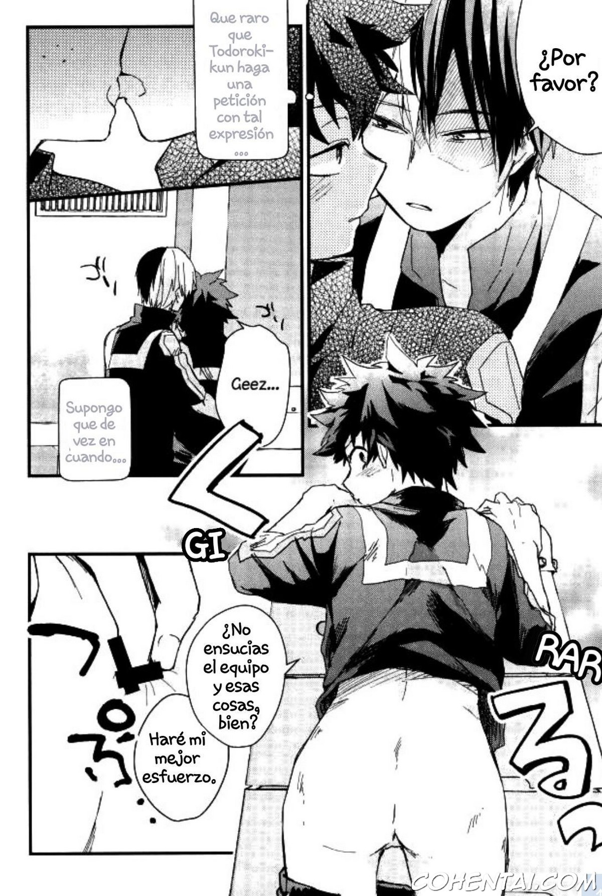 Midoriya-kun to Todoroki-kun ga Taiiku Souko de xxx suru Hon (Boku no Hero Academia) xxx comics manga porno doujin hentai español sexo 