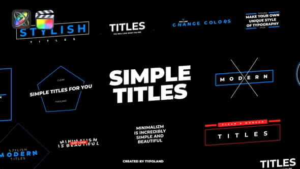 Simple Titles - VideoHive 33059309