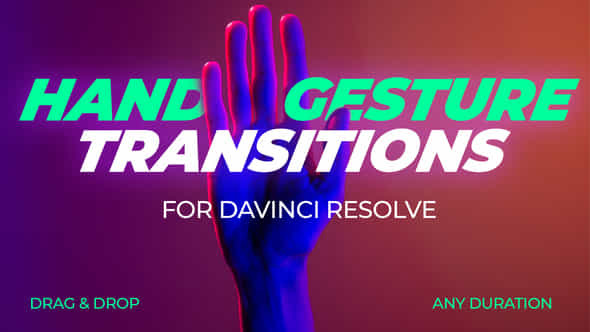 Hand Gesture Transitions - VideoHive 47564976