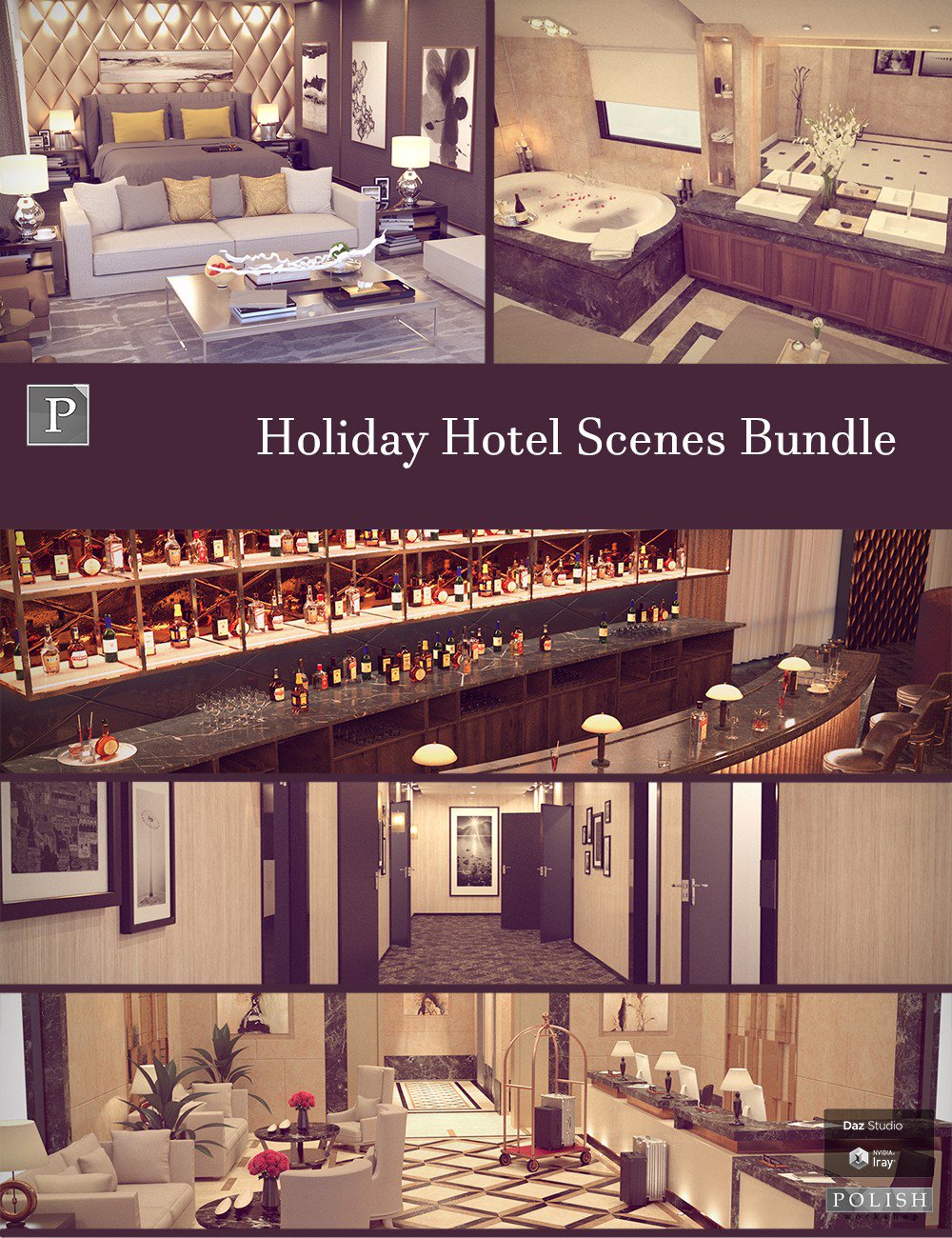 Holiday Hotel Scenes Bundle