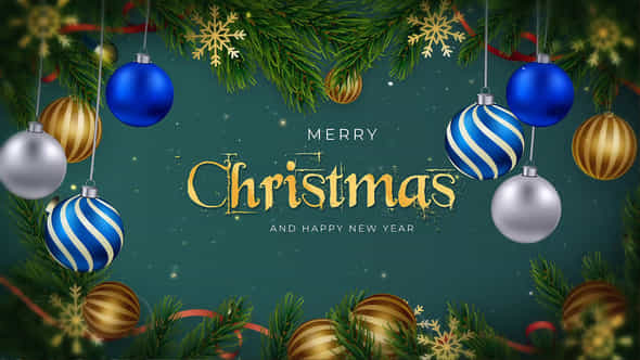 Happy Christmas Text - VideoHive 42095341