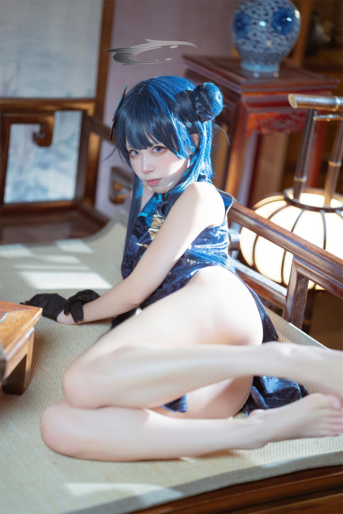 Cosplay 是三不是世w 碧蓝档案 妃咲旗袍(27)