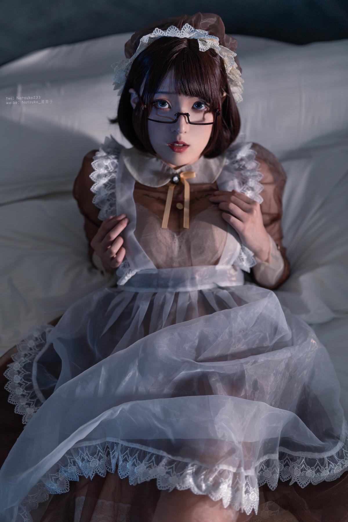 Cosplay Natsuko夏夏子 透明女仆 Transparent Maid(39)