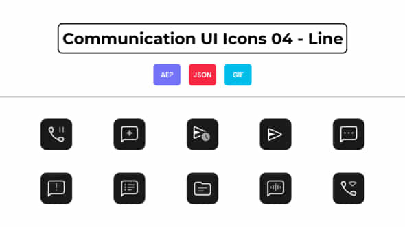 Communication UI Icons - VideoHive 44836916