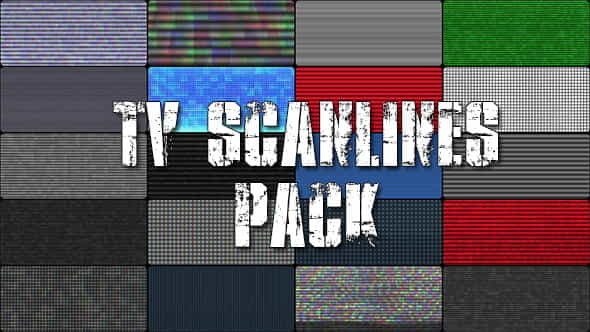 TV Scanlines with Distortion Overlays - VideoHive 10815241