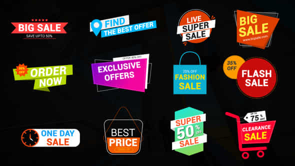 Sale Badges - VideoHive 45452508
