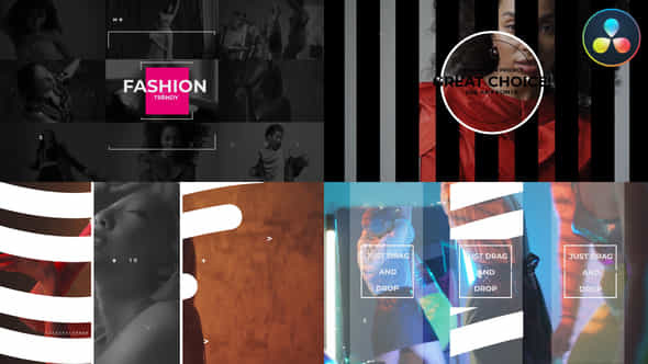 Fashion Trendy Opener Davinci Resolve - VideoHive 53143477