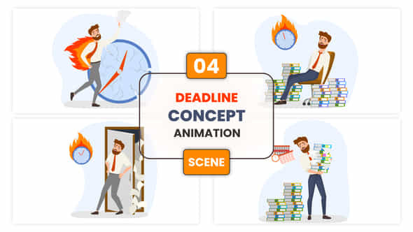 Deadline Concept Animation Scene - VideoHive 53164492