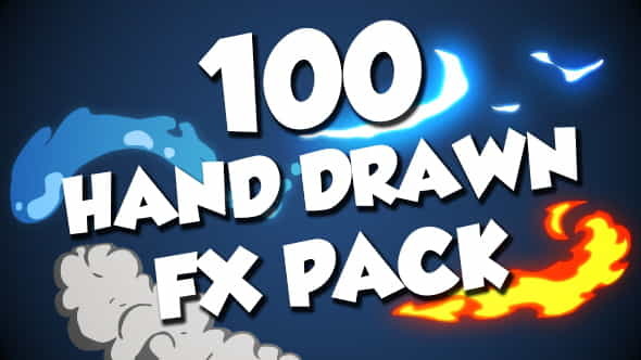 100 Hand Drawn FX Pack - VideoHive 20331532