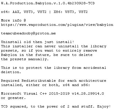 W.A. Production Babylon v1.0.4b230928-TCD