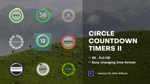 Circle Countdown Timers - VideoHive 39543278