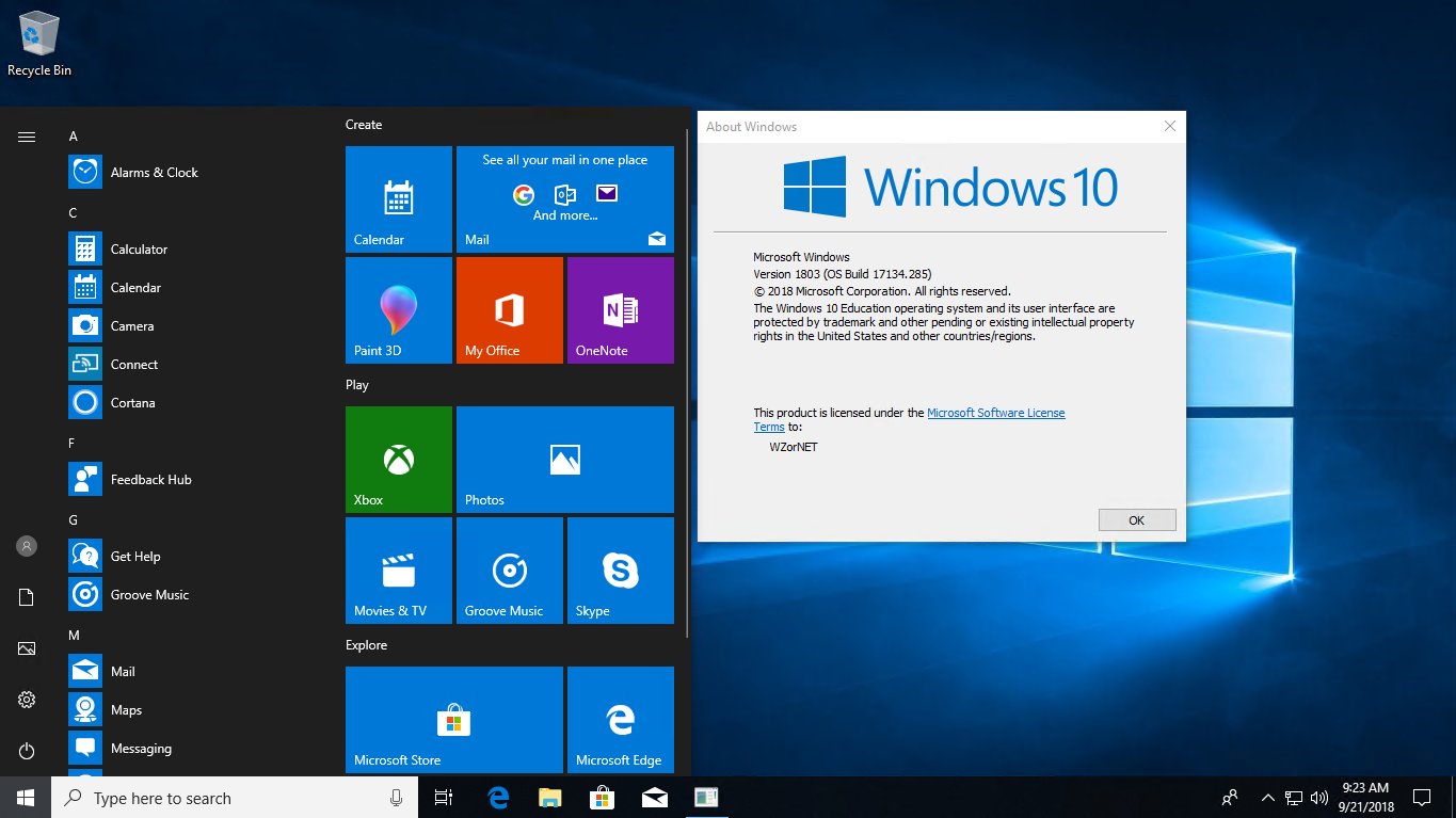 Windows английская версия. Windows 10 1803. Виндовс 10 версия 1803. Windows 10 build 1803. 1803 Сборка Windows 10.