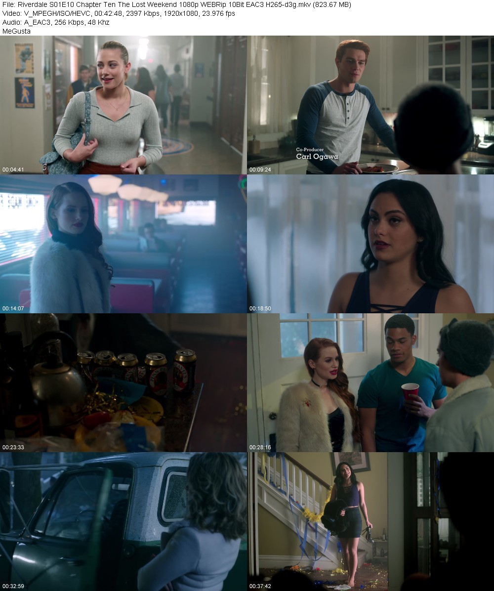 Riverdale S01E10 Chapter Ten The Lost Weekend 1080p WEBRip 10Bit EAC3 H265-d3g