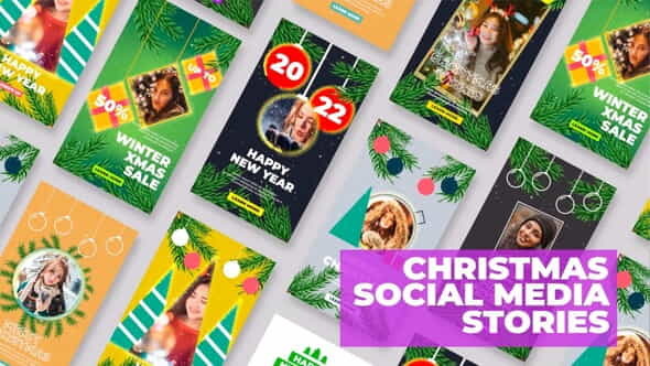 Christmas Social Media Stories FCPX - VideoHive 35168498