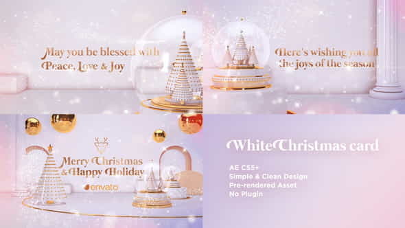 White Christmas Card - VideoHive 25288884