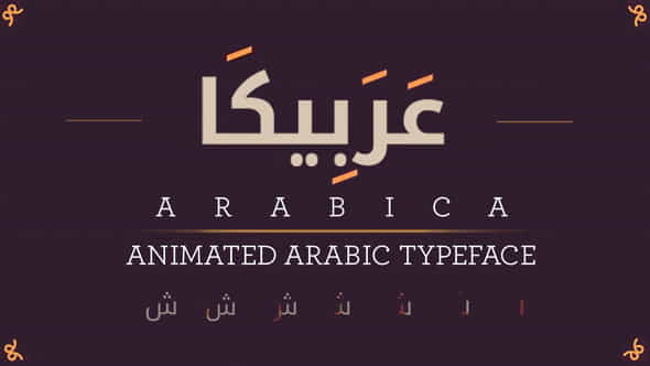 Arabica- Animated Arabic Typeface - VideoHive 10062361
