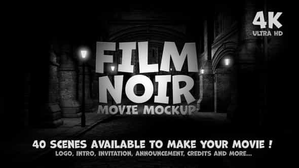 Film Noir - Movie Mockup - VideoHive 36133271