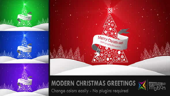Modern Christmas Greetings - VideoHive 6103859