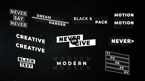 Modern Titles 4 - VideoHive 44361270