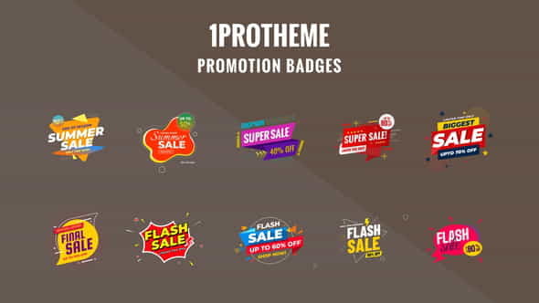 Badges Sale Promo V18 - VideoHive 28837379