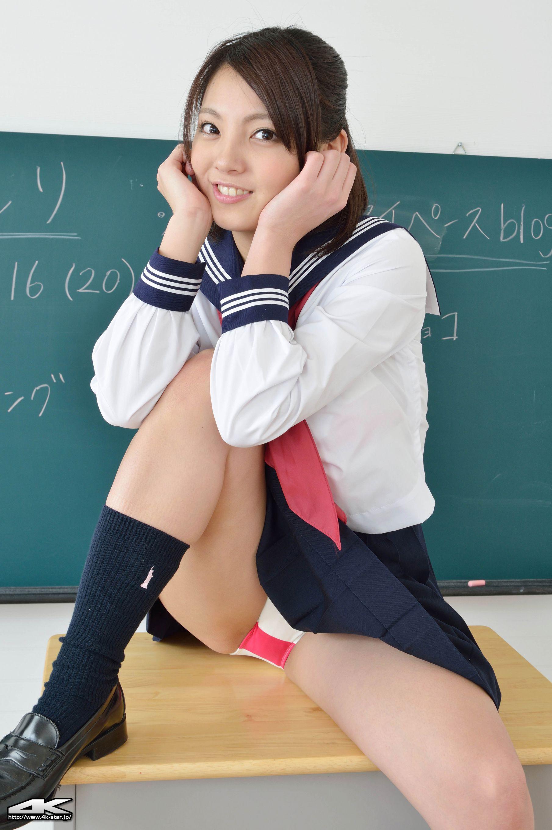 [4K-STAR] NO.00153 樱安里/桜あんり School Girl 教室校服诱惑 写真集(26)