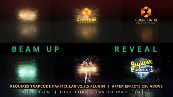 Beam Up Particle Logo Reveal - VideoHive 24493766