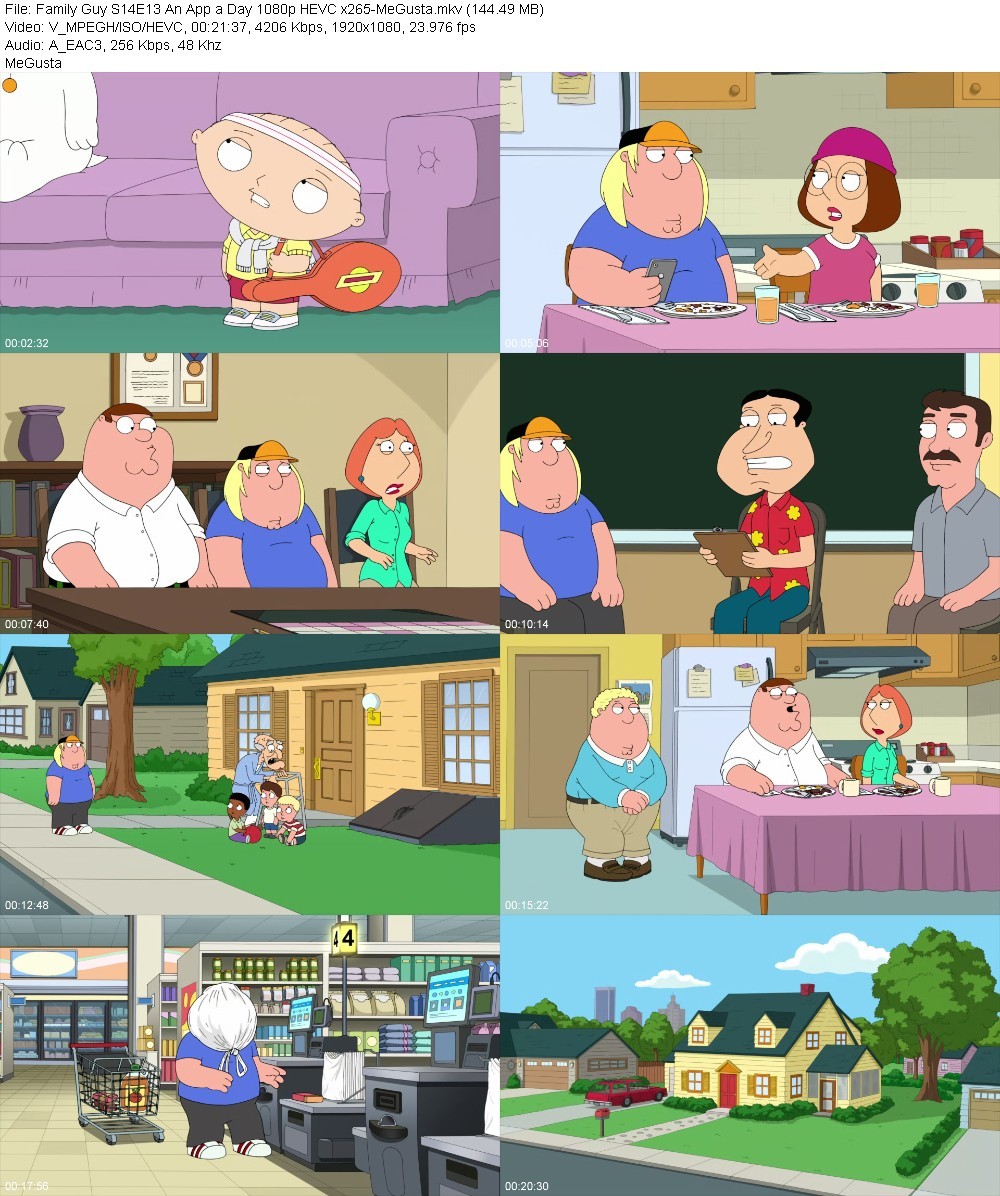 Family Guy S14E13 An App a Day 1080p HEVC x265-MeGusta