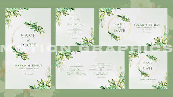 Corners Wedding Invitation Mogrt - VideoHive 52514719