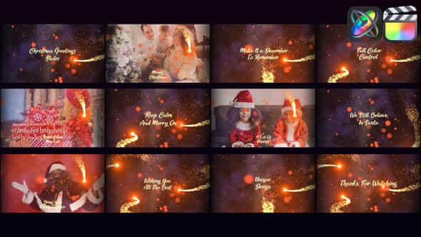 Christmas Greetings Titles For Fcpx - VideoHive 49438980