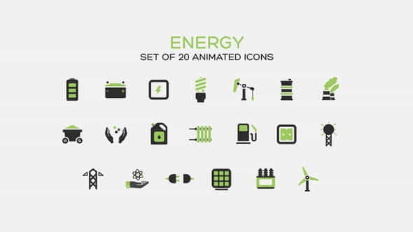Energy Icons - VideoHive 35510823