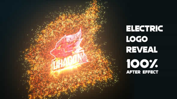 Powerful Electric Particles Logo - VideoHive 52287456